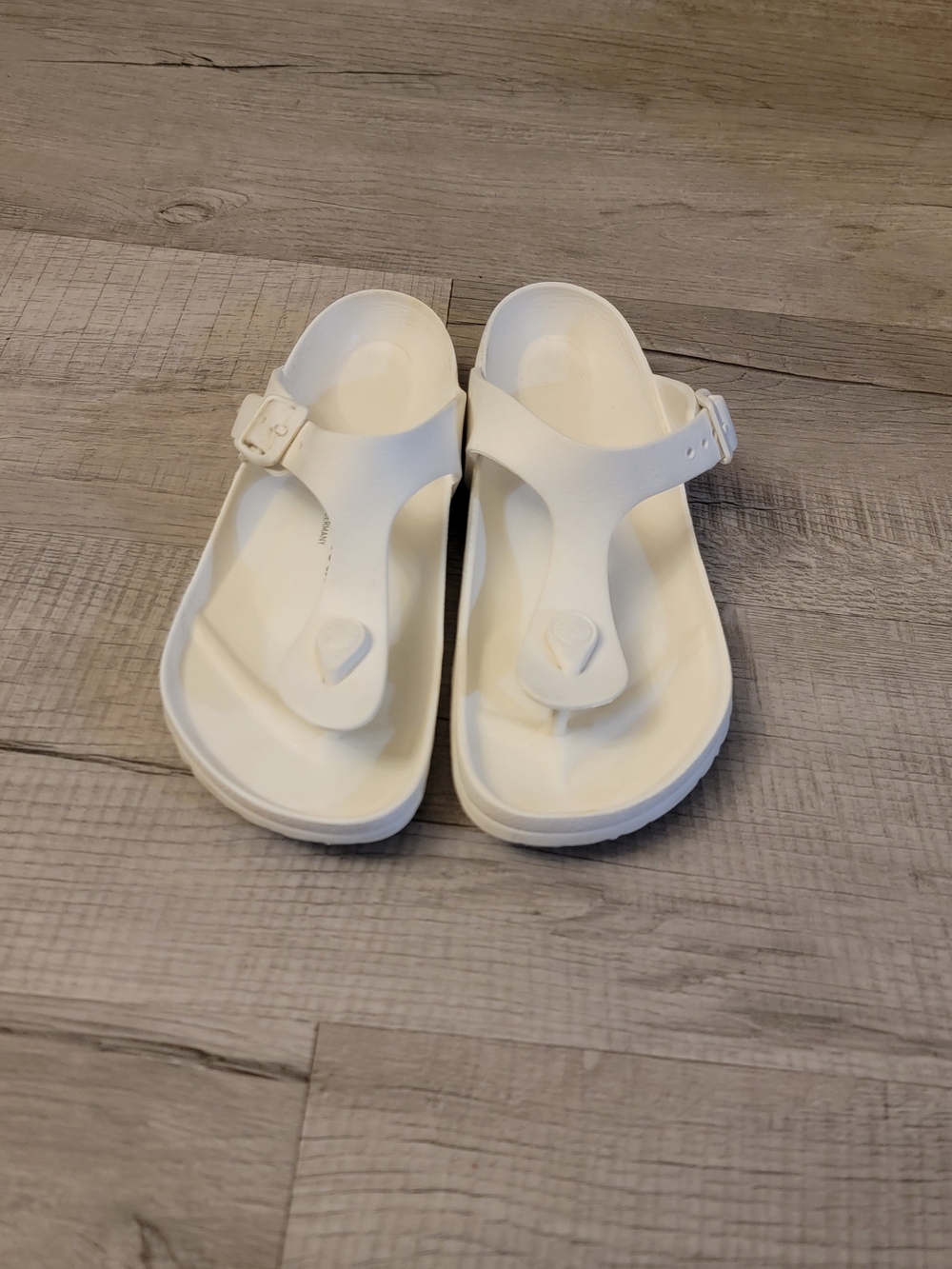 Birkenstock White EVA Thong Sandals